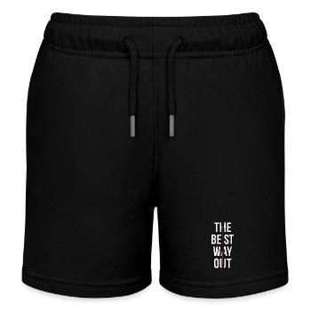 the best way out is always though - Kinder Organic Joggingshorts Mini Bolter von Stanley/Stella - Schwarz - Vorne