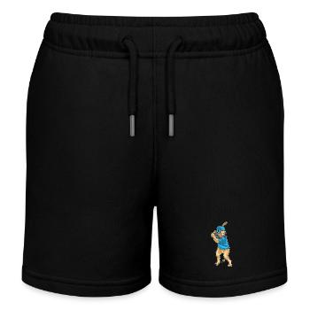Lion Baseball Batte de Baseball - Short de jogging enfant bio Stanley/Stella - noir - Devant