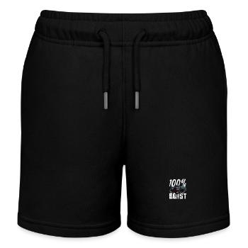 Gorilla Beast Power - Kinder Organic Joggingshorts Mini Bolter von Stanley/Stella - Schwarz - Vorne