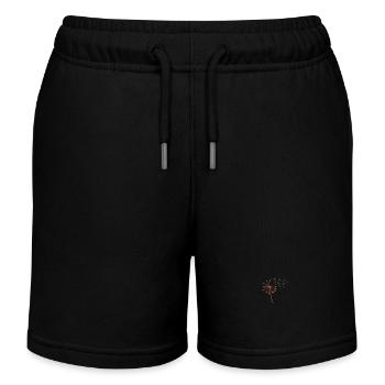 Cow Cattle Highland Cattle - Kids Organic Sweat Shorts by Stanley/Stella - black - Front