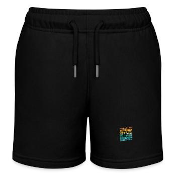 Ich Wollte Aufhören Gemein Zu Sein - Kinder Organic Joggingshorts Mini Bolter von Stanley/Stella - Schwarz - Vorne