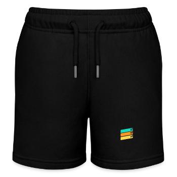 Horn player French horn - Kids Organic Sweat Shorts by Stanley/Stella - black - Front
