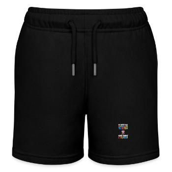Daycare Leavers First Grade School Enrollment Schoolchild - Kids Organic Sweat Shorts by Stanley/Stella - black - Front