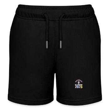 Kita Farewell First Grade School Enrollment 2025 - Kids Organic Sweat Shorts by Stanley/Stella - black - Front