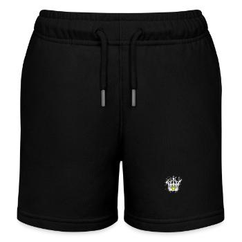 Symbole de la couronne royale - Short de jogging enfant bio Stanley/Stella - noir - Devant