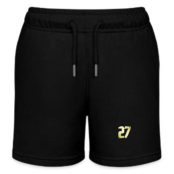 27 Nombre Vintage - Short de jogging enfant bio Stanley/Stella - noir - Devant