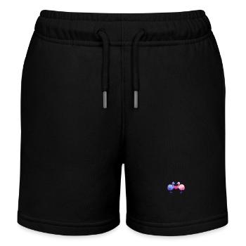 Strauß Paar Liebe Valentinstag - Kinder Organic Joggingshorts Mini Bolter von Stanley/Stella - Schwarz - Vorne
