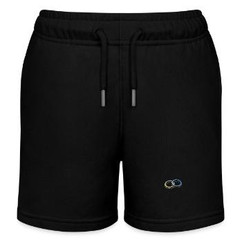 Wedding Wedding Rings - Kids Organic Sweat Shorts by Stanley/Stella - black - Front