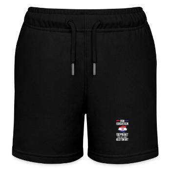 Croate Croate Croatie - Short de jogging enfant bio Stanley/Stella - noir - Devant