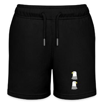 Deux aigles - Short de jogging enfant bio Stanley/Stella - noir - Devant