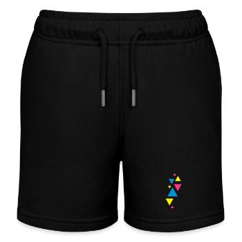 dreiecke design formen hipster - Kinder Organic Joggingshorts Mini Bolter von Stanley/Stella - Schwarz - Vorne