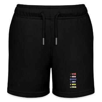 Attribut Stylo et papier | Stylo et papier - T-shirt - Short de jogging enfant bio Stanley/Stella - noir - Devant