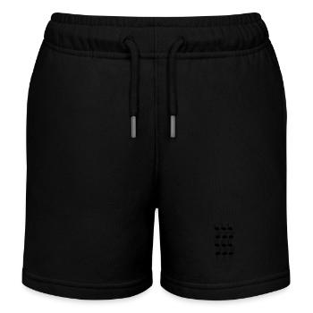 Flamingos Tiere Symbolik - Kinder Organic Joggingshorts Mini Bolter von Stanley/Stella - Schwarz - Vorne