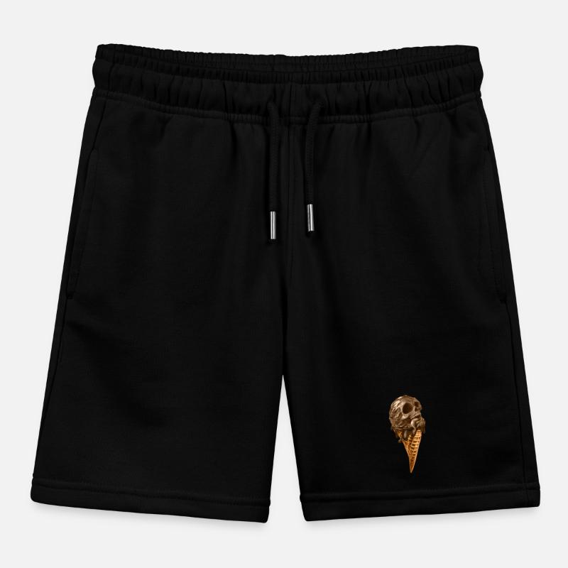 Softeis mit ätherischem Totenkopf Kinder Organic Joggingshorts Mini Bolter von Stanley/Stella