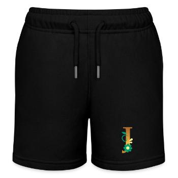 J - Kinder Organic Joggingshorts Mini Bolter von Stanley/Stella - Schwarz - Vorne
