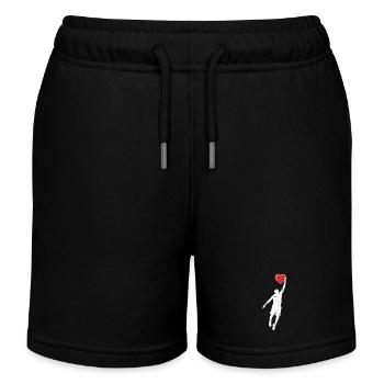 Heart Dunk - Kids Organic Sweat Shorts by Stanley/Stella - black - Front