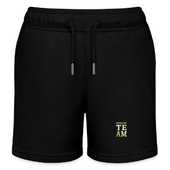 Schwimmen Team - Kinder Organic Joggingshorts Mini Bolter von Stanley/Stella - Schwarz - Vorne
