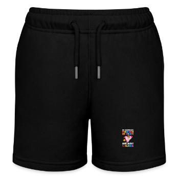 Princesse Première Primaire Inscription Écolier - Short de jogging enfant bio Stanley/Stella - noir - Devant