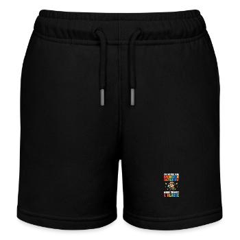 Daycare Leavers First Grade School Enrollment Schoolchild - Kids Organic Sweat Shorts by Stanley/Stella - black - Front