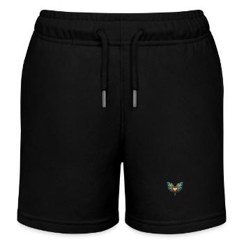 Heart Wings - Kids Organic Sweat Shorts by Stanley/Stella - black - Front