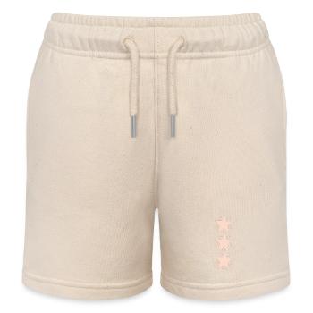 Etoiles Rose Triple - Short de jogging enfant bio Stanley/Stella - écru doux - Devant