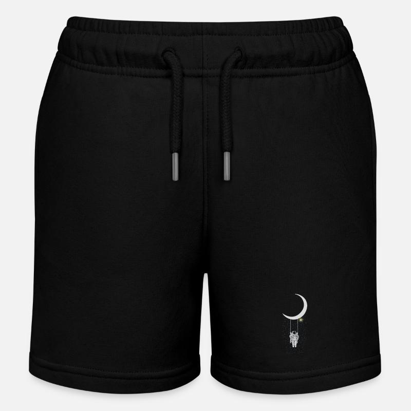 astronaute - Short de jogging enfant bio Stanley/Stella - noir