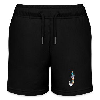 Astronaute avec glace - Short de jogging enfant bio Stanley/Stella - noir - Devant