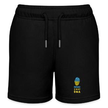 Ukraine ist in meiner DNA / Geschenkidee - Kinder Organic Joggingshorts Mini Bolter von Stanley/Stella - Schwarz - Vorne