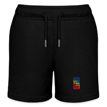 Lloret De Mar Party Crew Spruch - Kinder Organic Joggingshorts Mini Bolter von Stanley/Stella - Schwarz - Vorne