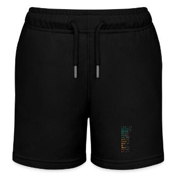 PENSEZ POSITIF - Short de jogging enfant bio Stanley/Stella - noir - Devant