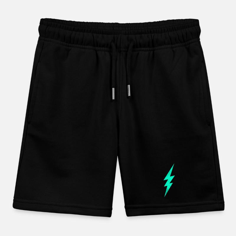 Elektrische Blitz Grafik auf Trendigem H Interieur Kinder Organic Joggingshorts Mini Bolter von Stanley/Stella
