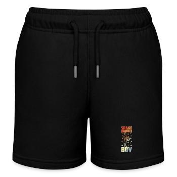 Small drummer - Kids Organic Sweat Shorts by Stanley/Stella - black - Front