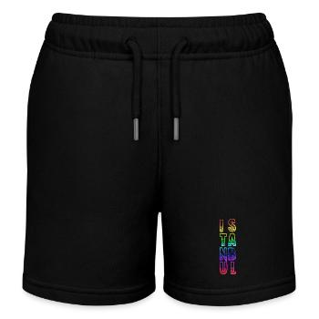 istanbul rs arc-en-ciel - Short de jogging enfant bio Stanley/Stella - noir - Devant