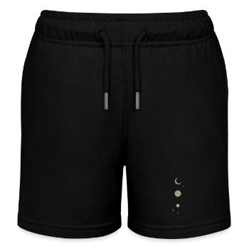 "Cosmic alignment" - Kids Organic Sweat Shorts by Stanley/Stella - black - Front