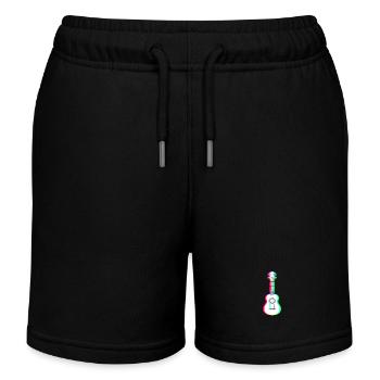 EDM - Akustische Gitarre - Glitch Rave Style - Kinder Organic Joggingshorts Mini Bolter von Stanley/Stella - Schwarz - Vorne