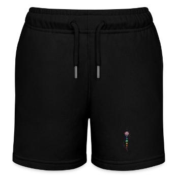 Richte dein Herz auf die Quelle aus. - Kinder Organic Joggingshorts Mini Bolter von Stanley/Stella - Schwarz - Vorne