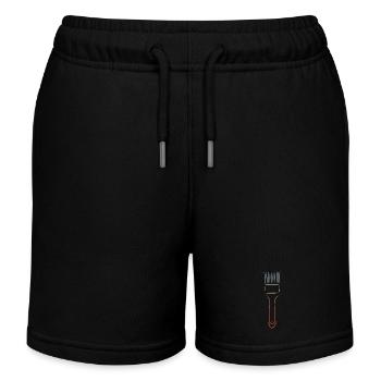 Pinceaux Vintage - Short de jogging enfant bio Stanley/Stella - noir - Devant