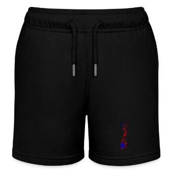 Blumenranke mit Osterei und Osterhase - Kinder Organic Joggingshorts Mini Bolter von Stanley/Stella - Schwarz - Vorne