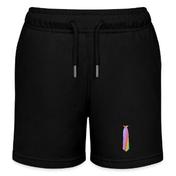 Watercolor gradient vases illustration - Kids Organic Sweat Shorts by Stanley/Stella - black - Front