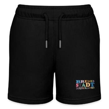 Bremen Town Musicians – Legendary & Timeless! - Kids Organic Sweat Shorts by Stanley/Stella - black - Front