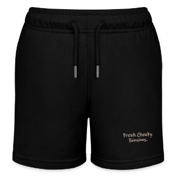 Bremen Town Musicians: Fresh. Cheeky. Fabulous! - Kids Organic Sweat Shorts by Stanley/Stella - black - Front
