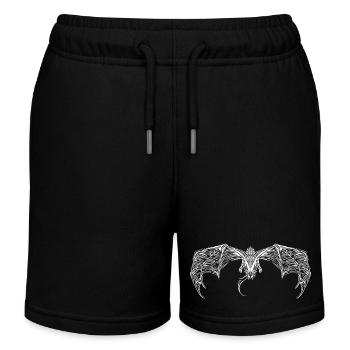 Fliegender Drache - Kinder Organic Joggingshorts Mini Bolter von Stanley/Stella - Schwarz - Vorne