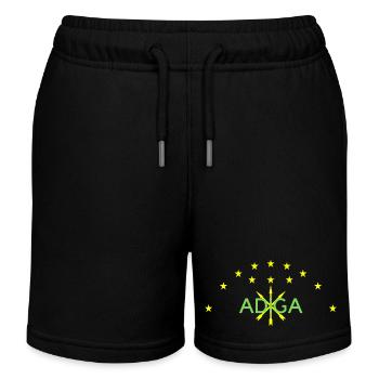 adiga green - Kinder Organic Joggingshorts Mini Bolter von Stanley/Stella - Schwarz - Vorne
