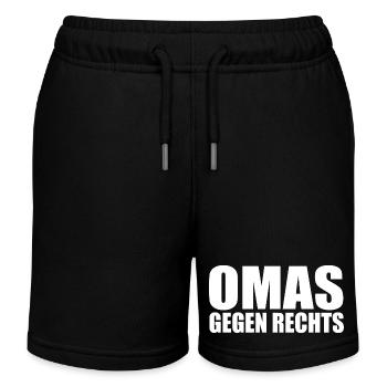 Omas gegen rechts - Kinder Organic Joggingshorts Mini Bolter von Stanley/Stella - Schwarz - Vorne