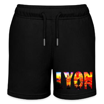 Lyon Ville - Short de jogging enfant bio Stanley/Stella - noir - Devant
