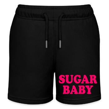 Sugar baby - Kids Organic Sweat Shorts by Stanley/Stella - black - Front