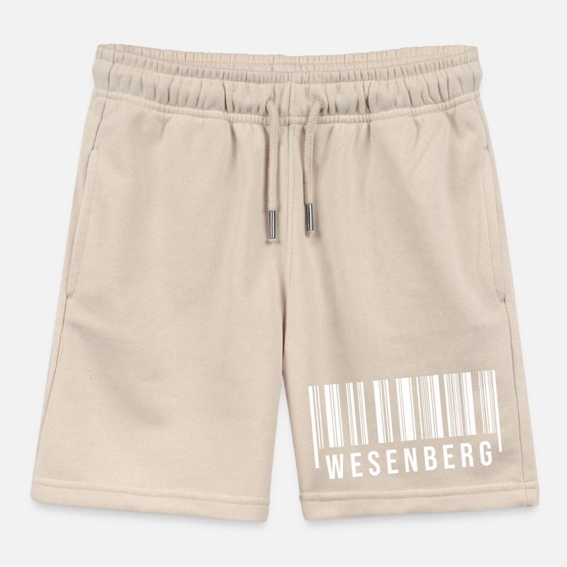 Wesenberg Strichcode Kinder Organic Joggingshorts Mini Bolter von Stanley/Stella