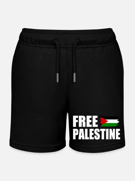 Free palestine - Kinder Organic Joggingshorts Mini Bolter von Stanley/Stella - Schwarz
