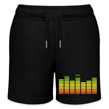 Reggae Musik Rastafari Jamaika - Kinder Organic Joggingshorts Mini Bolter von Stanley/Stella - Schwarz - Vorne
