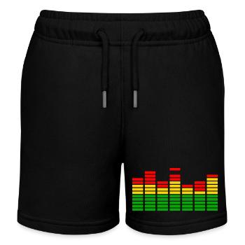 Reggae Musik Rastafari Jamaika - Kinder Organic Joggingshorts Mini Bolter von Stanley/Stella - Schwarz - Vorne